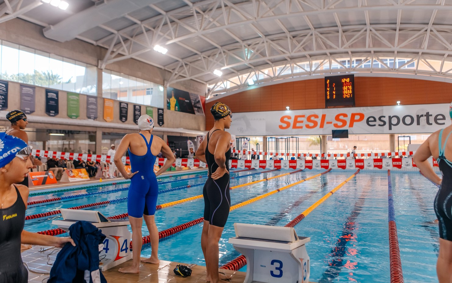 São Bernardo celebra ouro na natação e ginástica rítmica nos jogos regionais