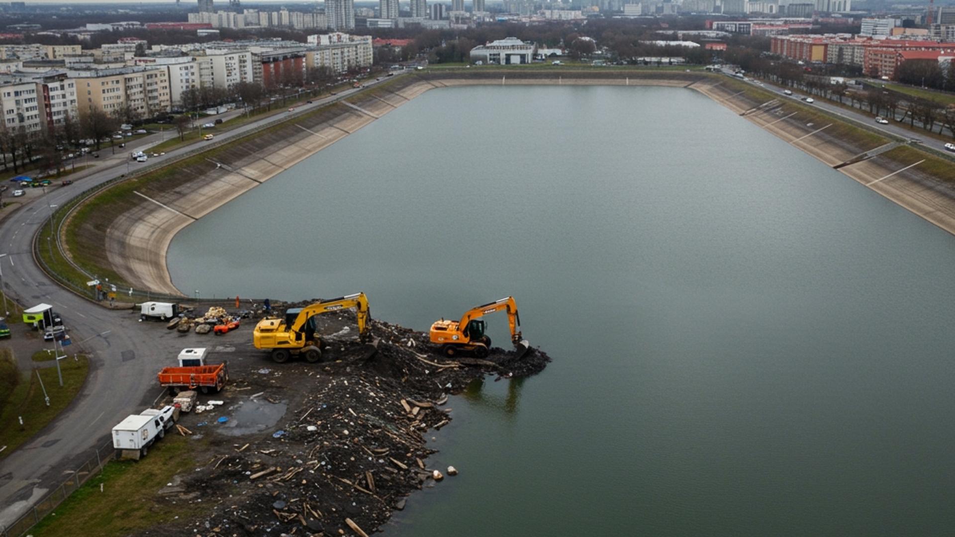 São Bernardo: Piscinão Do Paço Remove 600 Toneladas Para As Chuvas