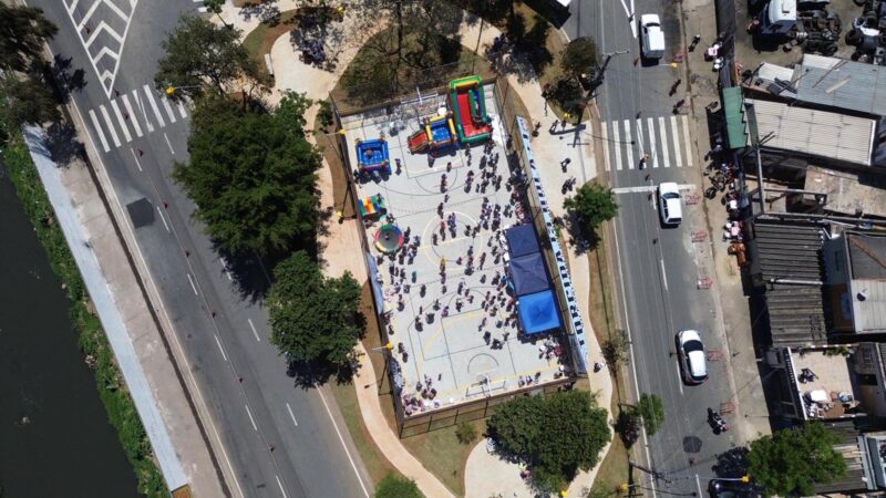 Santo André transforma Vila Palmares com praça milionária e solução inovadora contra enchentes
