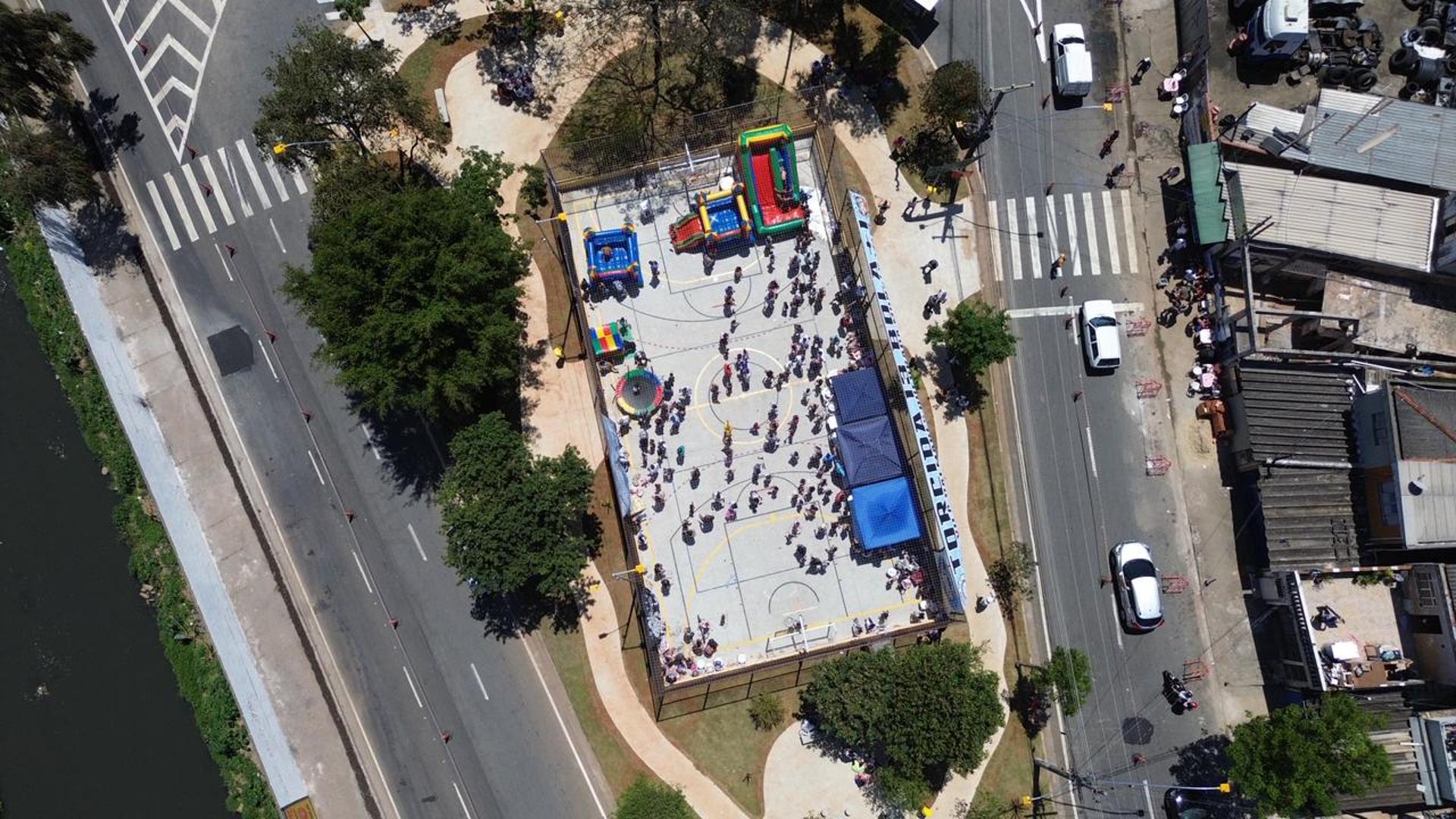 Santo André transforma Vila Palmares com praça milionária e solução inovadora contra enchentes
