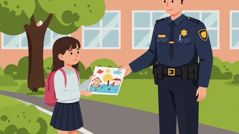 São Bernardo: Aluna inspira com gestos de carinho e reforça elo da Guarda com escolas.