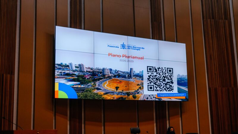 São Bernardo: PPA 2026-2029 avança com 94,5% de demandas populares incorporadas