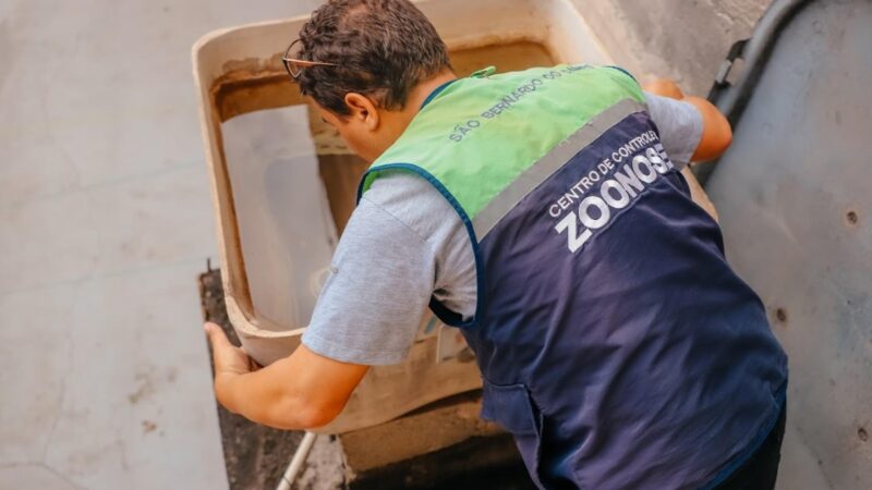 São Bernardo reforça combate à dengue com mutirões e grande Dia D em novembro.