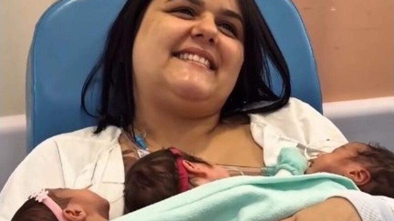 Emoção em dose tripla: Trigêmeos prematuros recebem cuidado de excelência em SBC