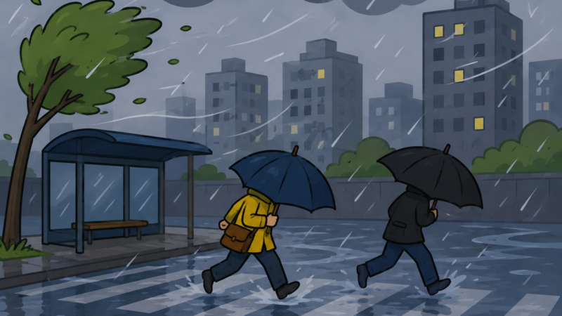 Grande ABC tem domingo de chuva e alerta para tempestade