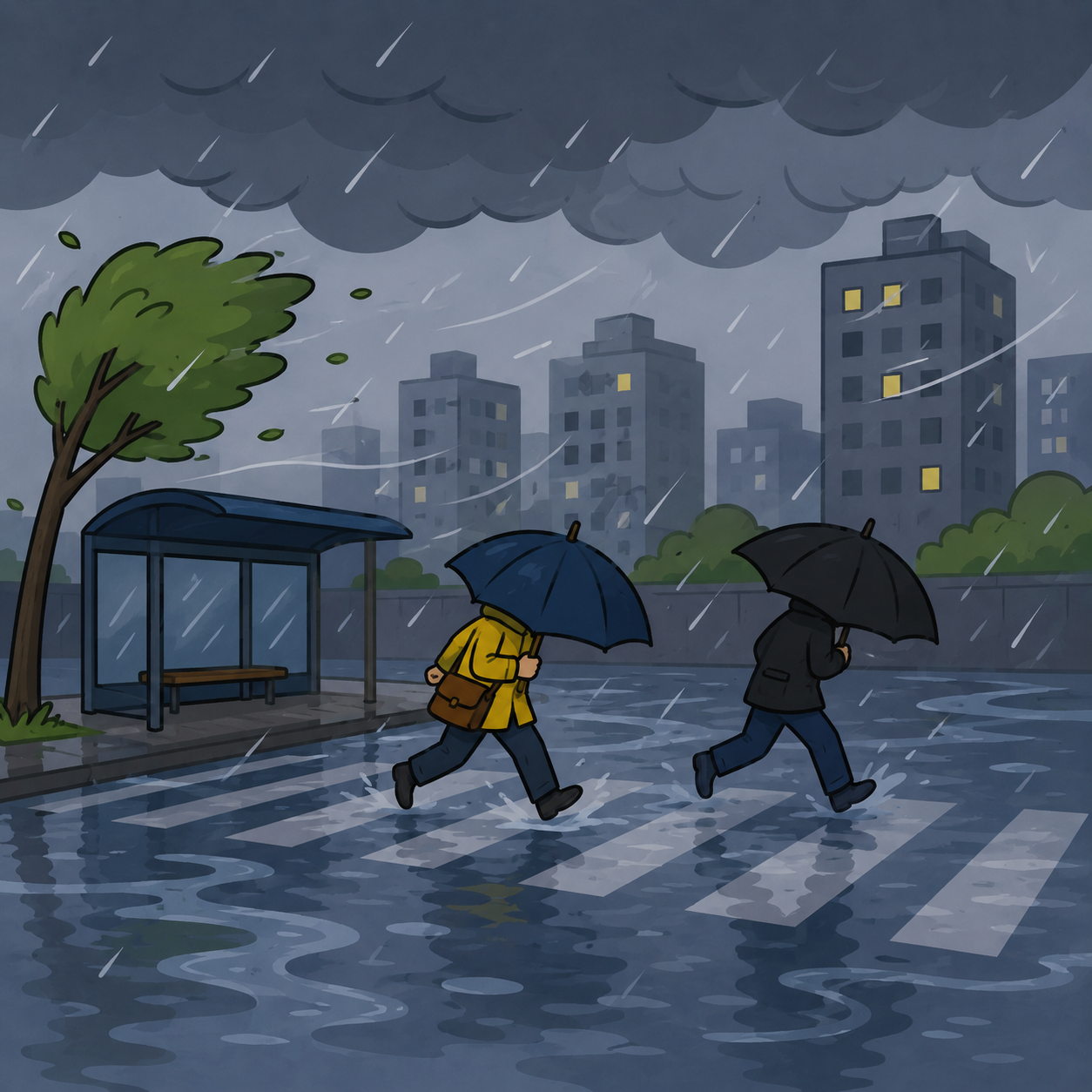 Grande ABC tem domingo de chuva e alerta para tempestade