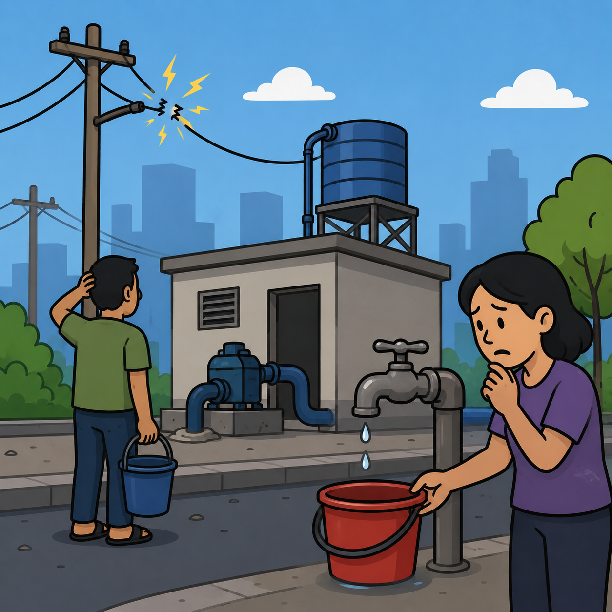 Oscilação de energia afeta abastecimento em São Bernardo e Diadema
