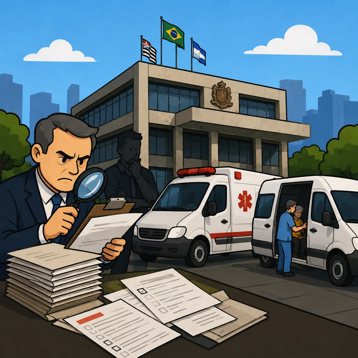 TCE confirma medidas cautelares sobre licitação de ambulâncias e vans em Mauá