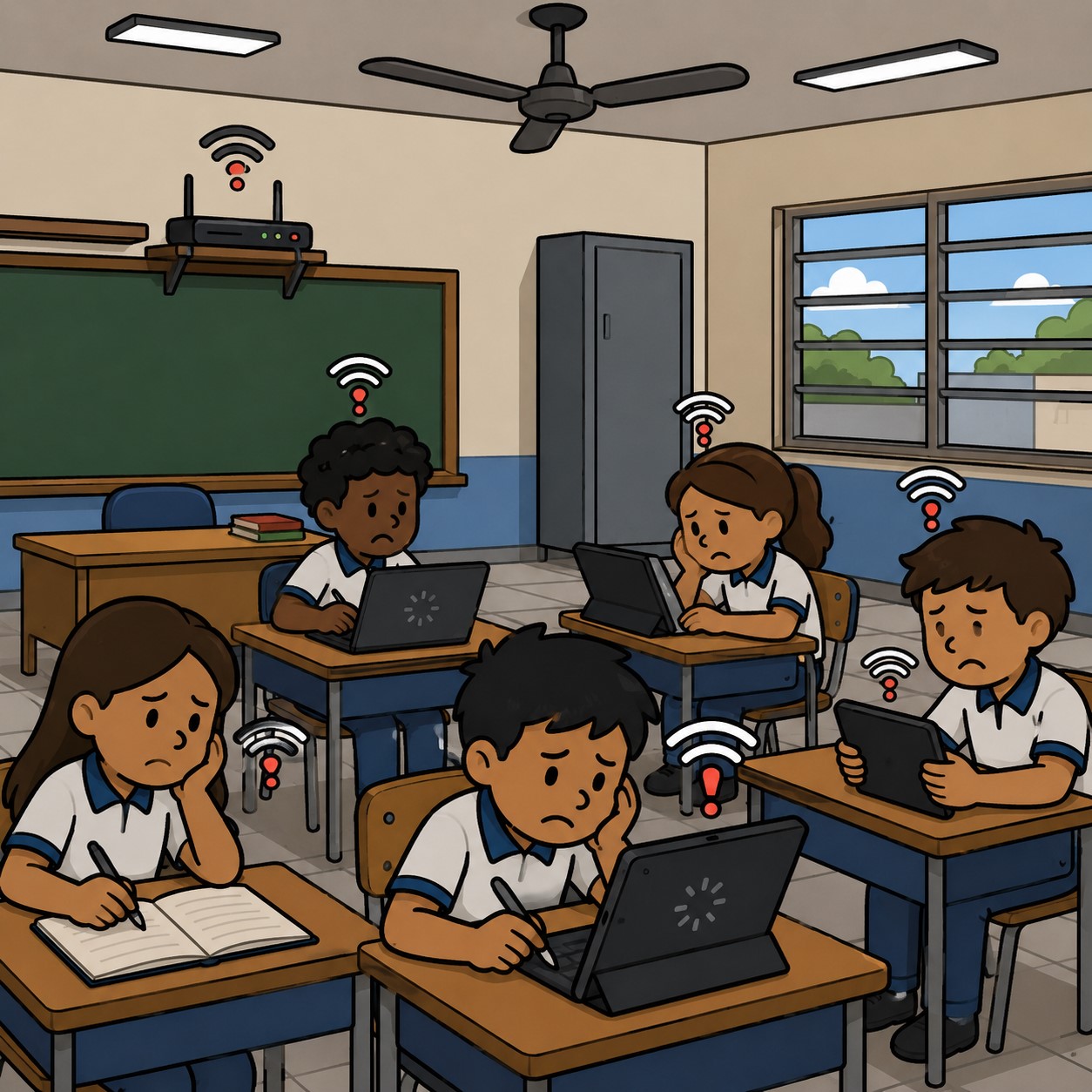 Mais da metade das escolas estaduais do Grande ABC tem conectividade inadequada e índice fica muito abaixo da média nacional